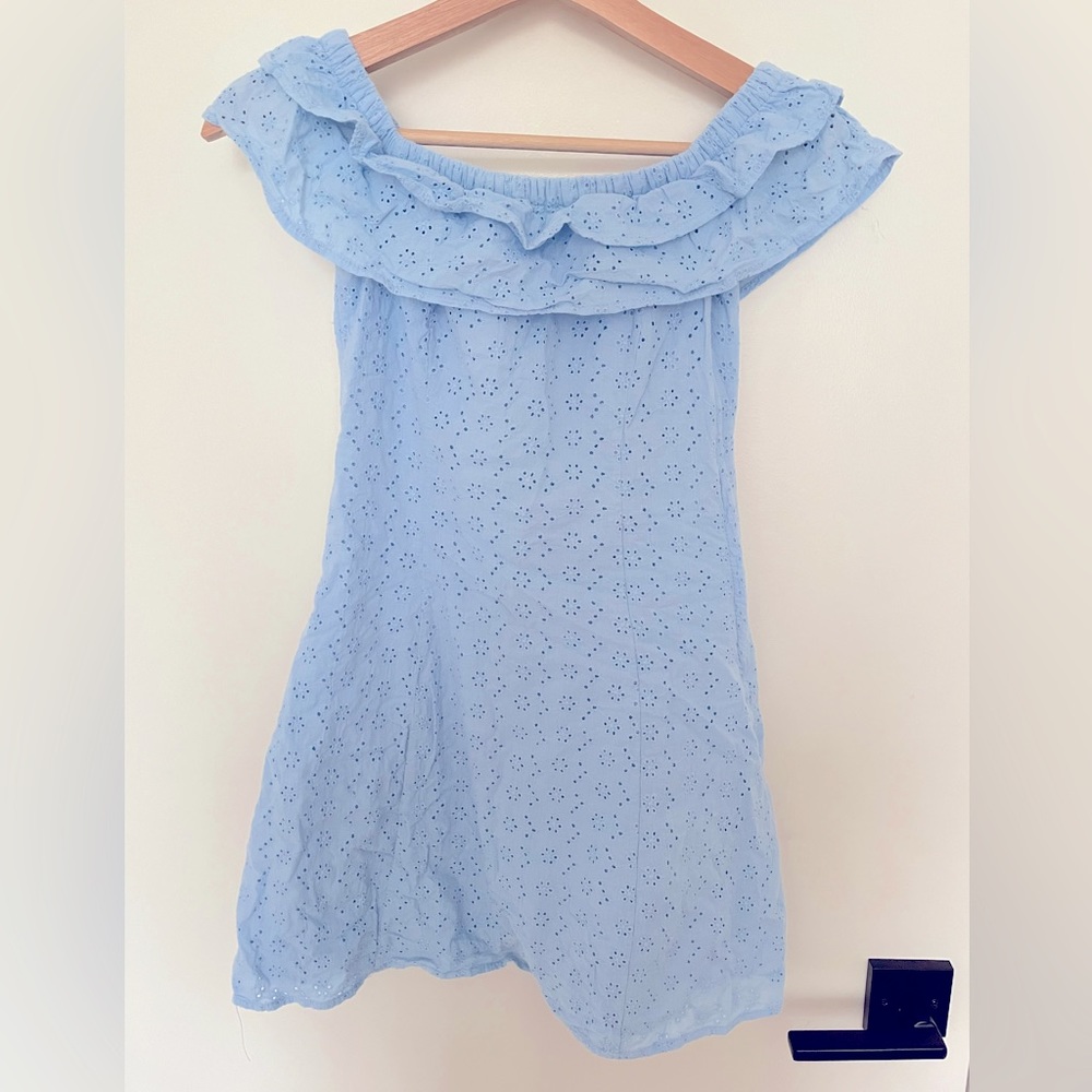 ✨SALE 5/$25✨ H&M Off the Shoulder Blue Mini Dress